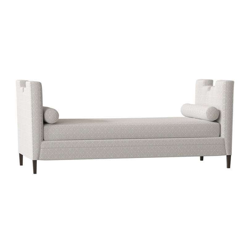 Banc rembourré Ida, Platine Gigi, Brun acajou