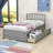 Dishad Twin Size 2 Drawers Wood Platform Bed with Headboard-106498035