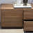 Modern simple pure black walnut TV cabinet-106591477