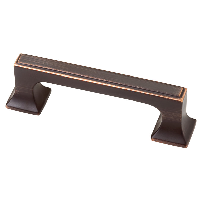 Poignée barre 3 po Southampton, Bronze avec des accents cuivre, 3.75"