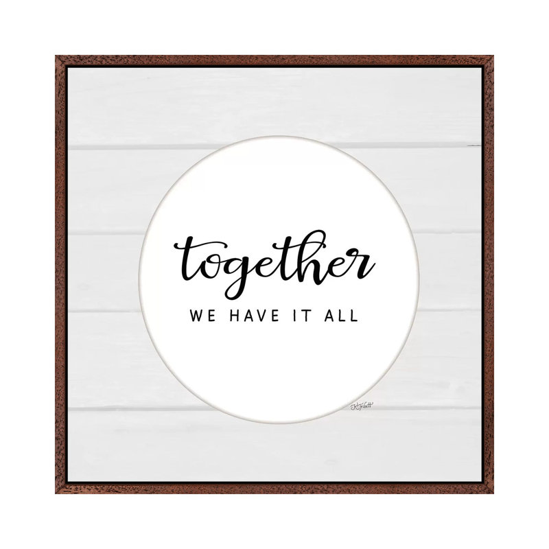 Together We Have It All by Karen Tribett - Print on Canvas, 66.04cm H x 66.04cm W x 3.81cm D