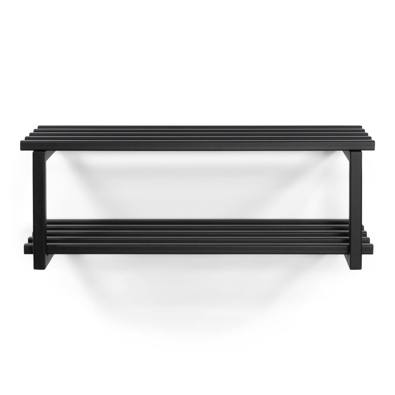 6 Pair Shoe Rack, Black
