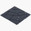 Carreaux de terrasse pour patio à emboîtement de style pierre de 12 po x 12 po (ensemble de 44 pièces) - Polypropylène écologique PP, intérieur / extérieur, sans outil pour la piscine, le balcon et la cour-113301743