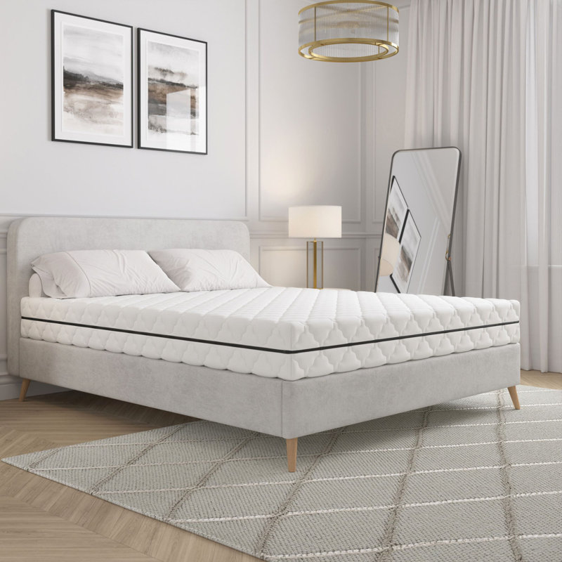 Apria White Noise Pocket Sprung Mattress, 100cm W x 200cm D, H3 Soft