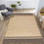 Tapis décoratif beige en osier-476863615
