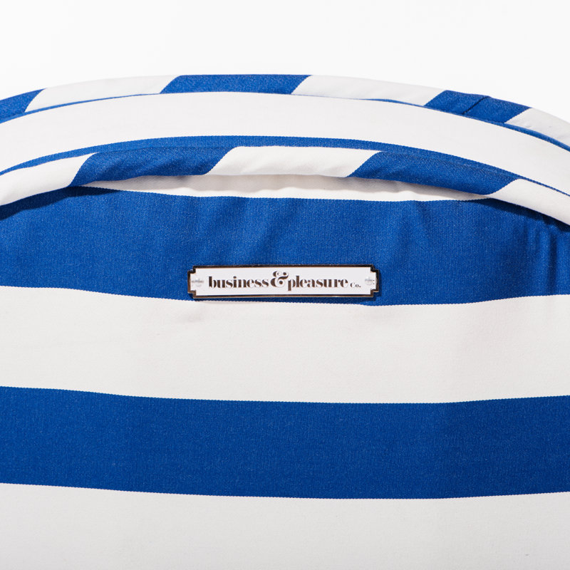 Pool Lounger, Yellow/White