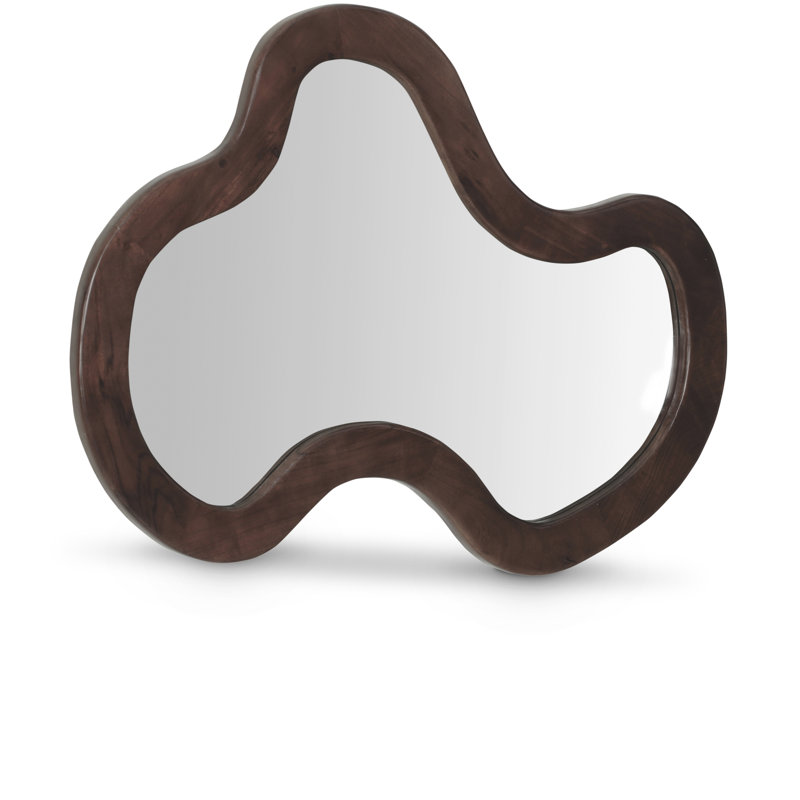 Miroir d'appoint Oblique, 38 po x 28 po, Brun