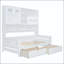 Lit de jour simple en bois avec 2 tiroirs et armoire et tablette tout-en-un-844804109