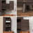47" Tall Nightstand With Charging Station, Narrow Side Table With Bookshelf,Modern End Bedside Table For Bedroom,Brown-1375884906