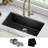 KRAUS Undermount Single Bowl Onyx Granite Kitchen Sink-120128983-120128984