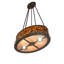 26" Long Pinecone Oblong Inverted Pendant