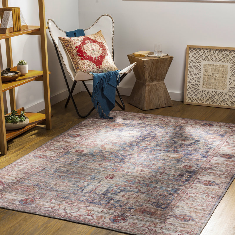 Sheryl Washable Oriental Indoor Rug, Rectangle 7'10" x 10'2"