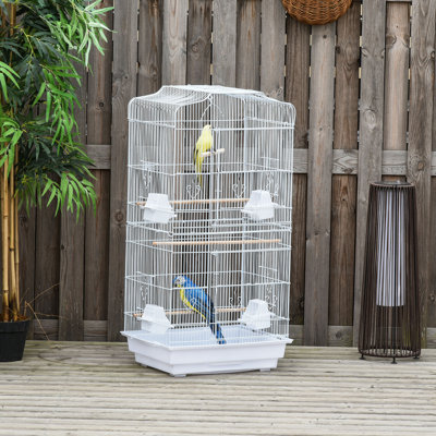 36.25'' Iron Play Top Flight Cage & Aviary Bird Cage with Stand