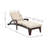Patio Reclining Chaise Lounger with Removable Cushions for Backyard/Poolside-1032773026