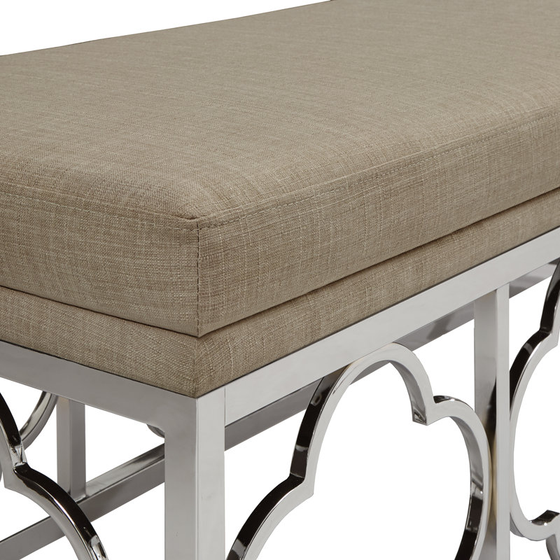 Banc rembourré Hayes, Beige