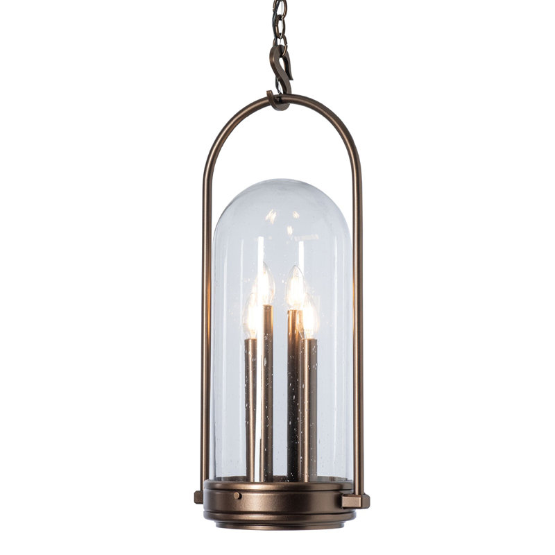 Lanterne suspendue d'extérieur 4 lumières Davis, Bronze côtier