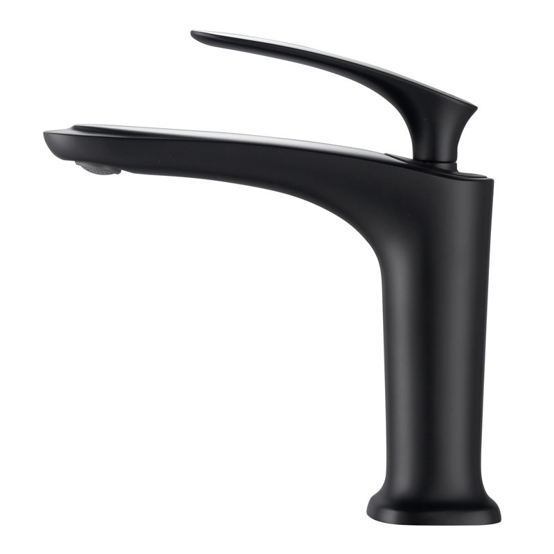Brianna Single-Hole Bathroom Faucet, Matte Black