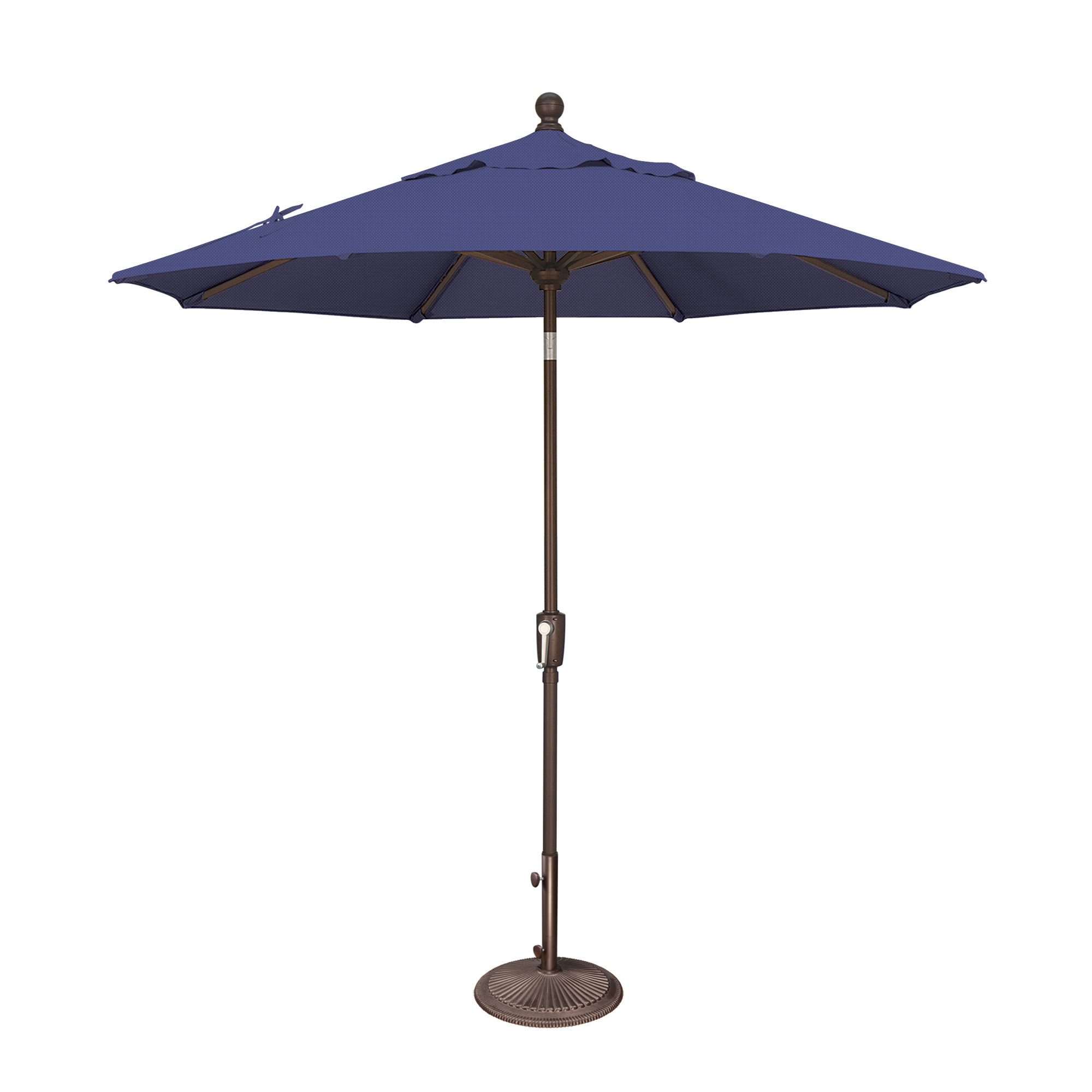 Launceston Market Umbrella, Blue Sky Solefin, Bronze, 96" H x 90" W x 90" D