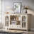 Elegant Cherry Wood Sideboard in Ivory White