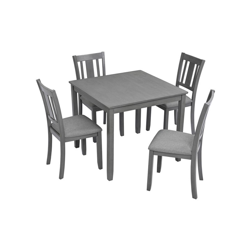 5-Piece Wooden Dining Table Set