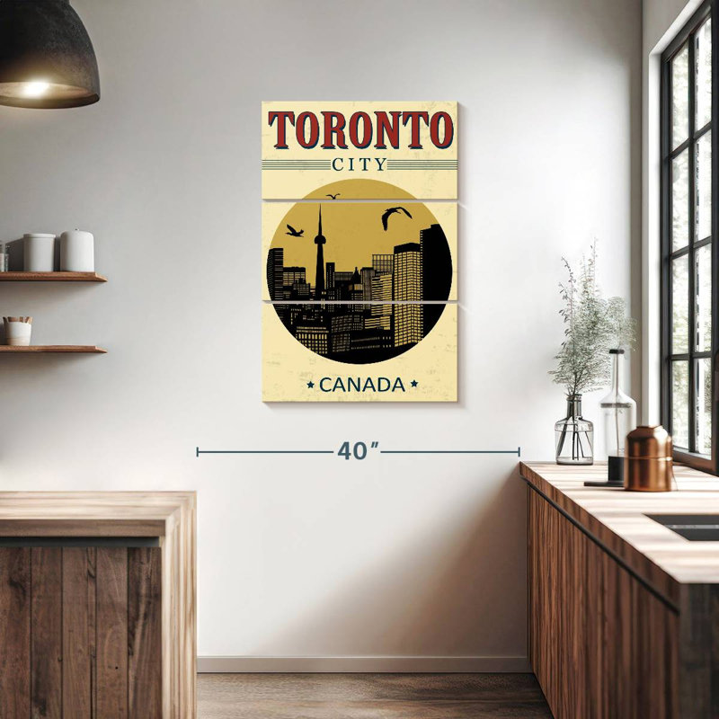 Nicci Vintage Toronto Poster, 38" H x 24" W