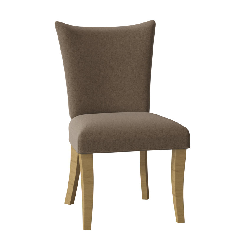 Casey Upholstered Parsons Chair, Espresso, 7608 Cream