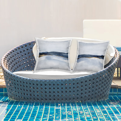 Ensemble de 2 coussins d'extérieur Calming Modern