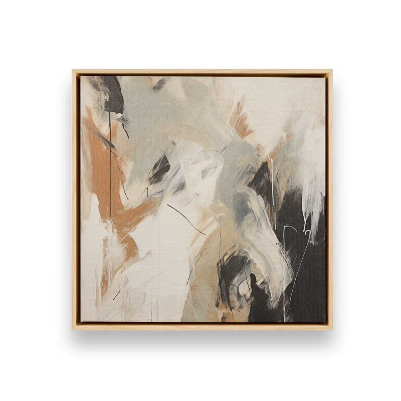 «Chaotic Crescendo II», reproduction sur toile, Cadre américain en érable flottant, H 16,75 po x l 16,75 po x P 1,75 po