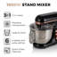 Tower 3-in-1 Stand Mixer with 6 Speeds and Pulse Setting, 1000W