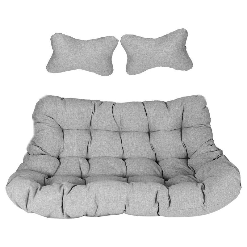 Coussin de siège pivotant pour 2 personnes, Gris clair