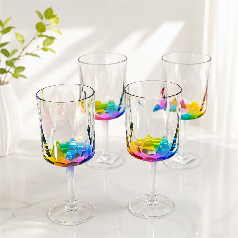 Plastic Wine Glasses Set of 4 (16oz)