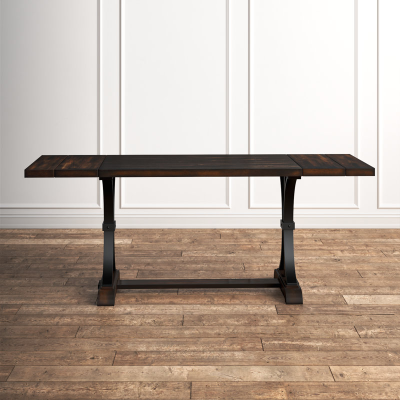 Aubryella Extendable Solid Wood Base Dining Table