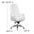 Crafton High Back Traditional Tufted 29" Leather Swivel Executive Chair-30609281