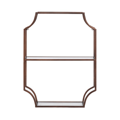 Johnalbert 3 Piece Scalloped Metal Accent Shelf