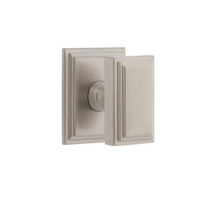 Grandeur Carré Square Rosette Privacy with Carré Door Knob