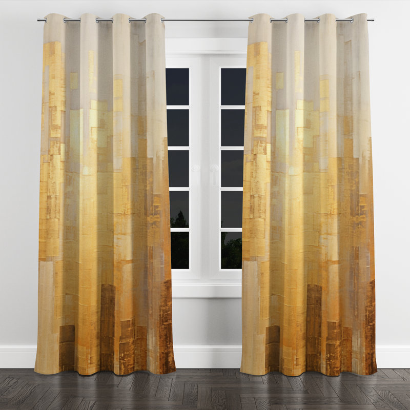 Anadi - Rideau à œillets occultant moderne - 1 panneau, l 52" x L 84", Œillets argentés