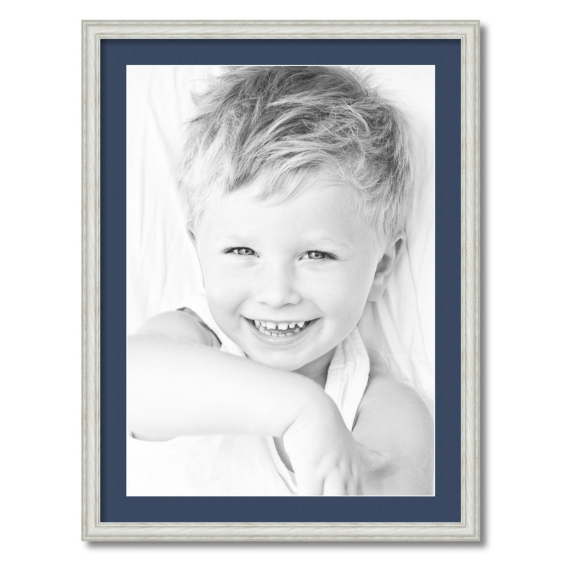 Cadre pour photo simple 20 "x 28" en bois mat, Bleu minuit