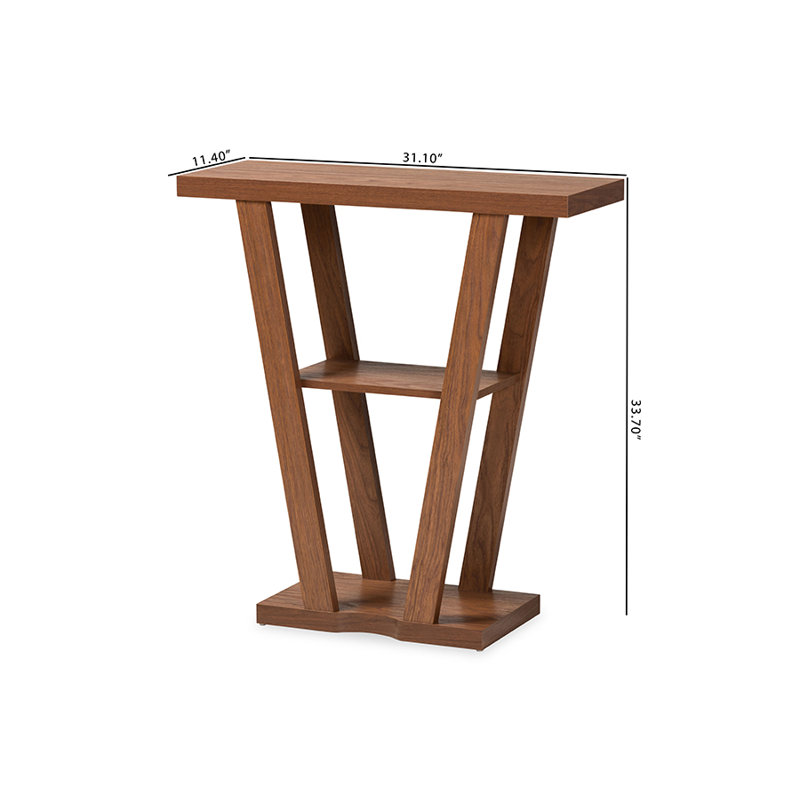 Console 31,1 po Alizeh, Noyer