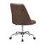 Chaise de bureau réglable brune et chromée