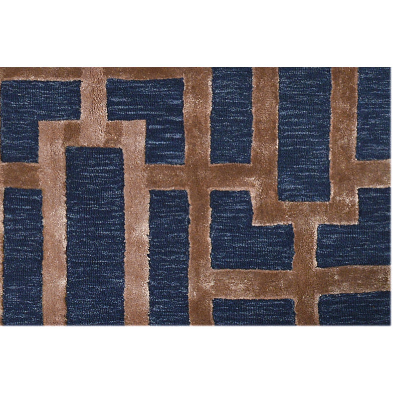 Geometric Hand Woven Area Rug, Rectangle 122 x 183cm