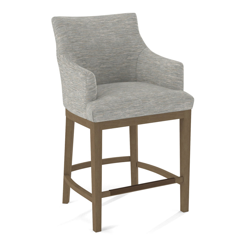 Upholstered Counter Stool, Weathered Gray, 61555-75
