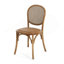 Chaises de salle à manger brun clair (ensemble de 2)-221253796