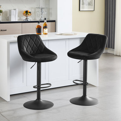 Paynter Swivel Yes Bar Stool with Steel Frame