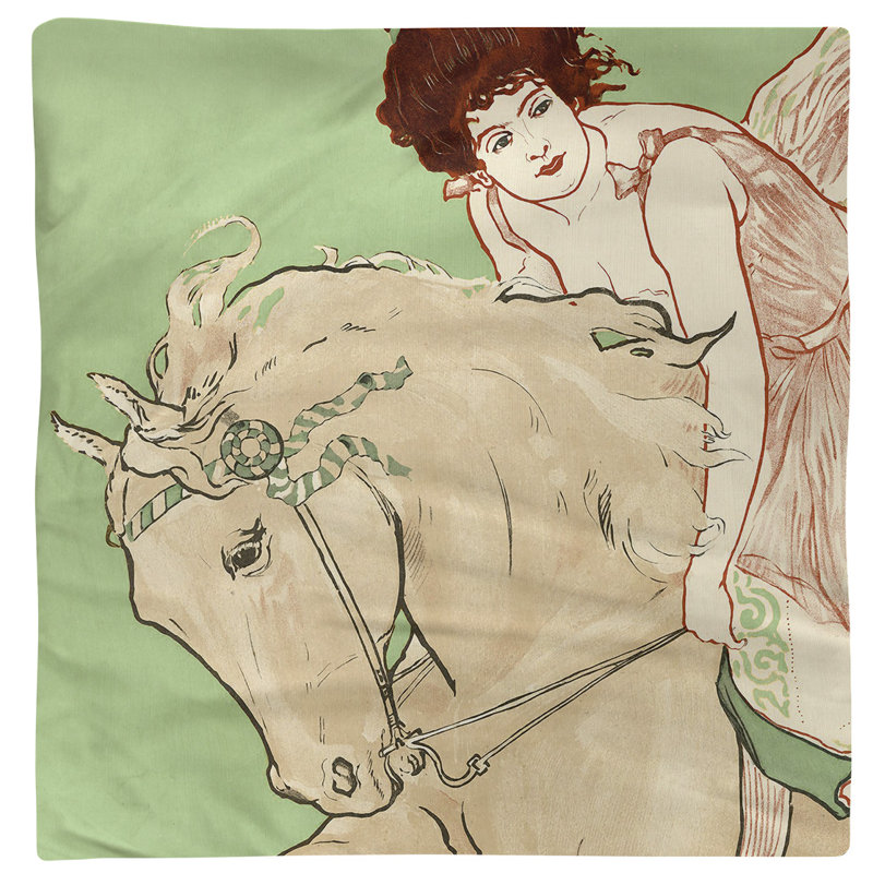 Serviette de coton 10 po alira michaels rétro cheval, Vert
