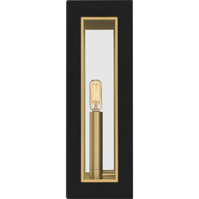 Hannis 2-Light Matte Black Outdoor Wall Lantern