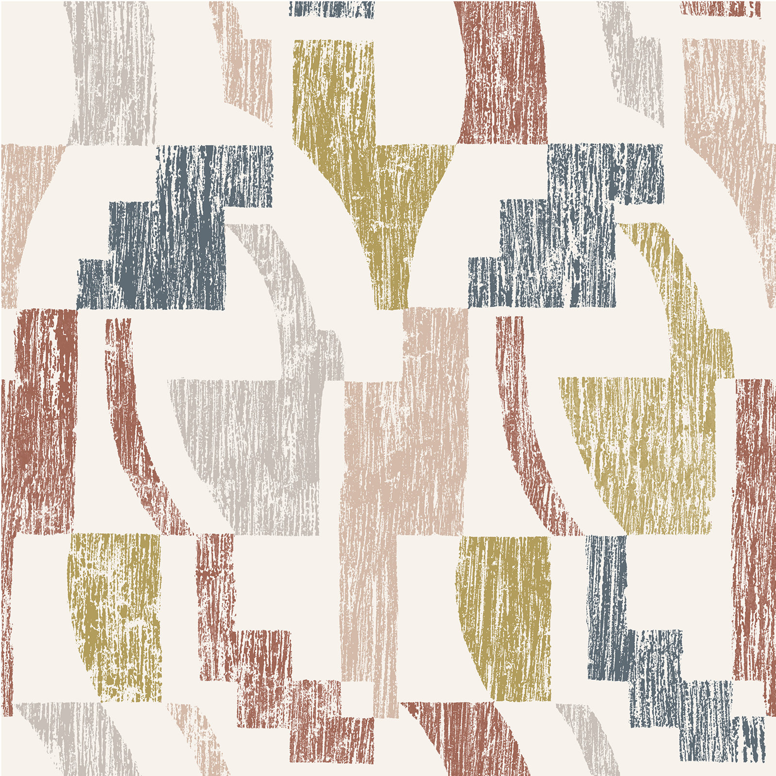 Sarda Modern Peel & Stick Geometric Wallpaper, Gray