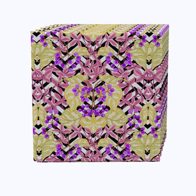 100% Cotton Floral Square Napkin