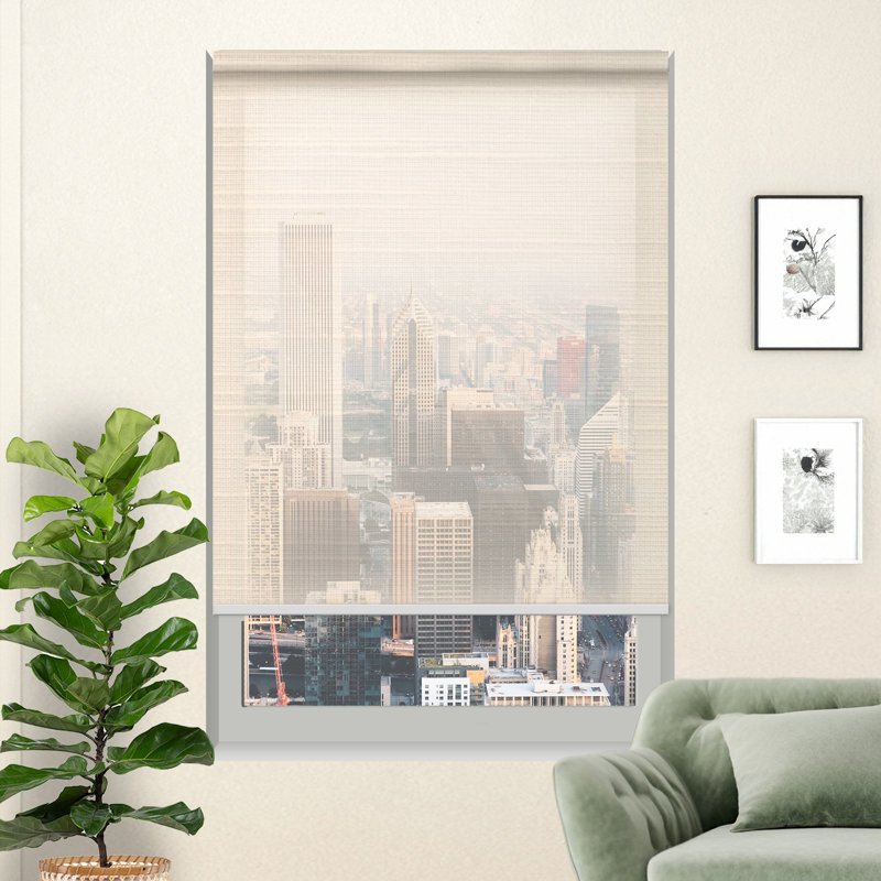 Abat-jour en lin Premium Soft Touch, L 24 po x L 84 po, Zanzibar