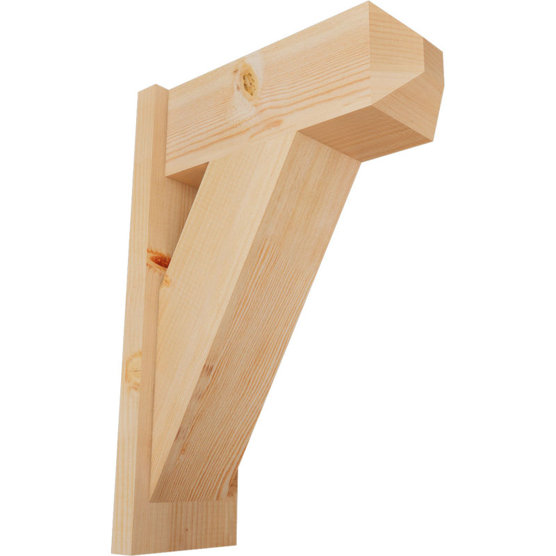 Artisan traditionnel en bois rustique, P 18 po x H 26 po, Sapin Douglas de 7 1/2 po (lisse)