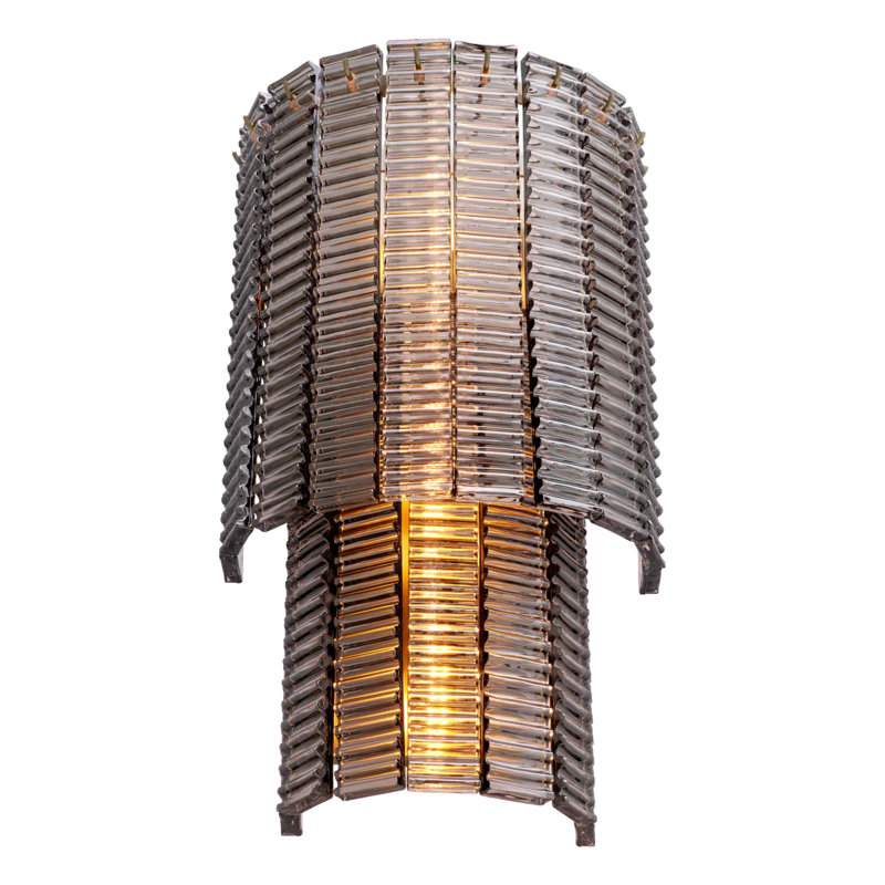 Met X Eichholtz 3 - Light Flush Mounted Sconce, Smoke